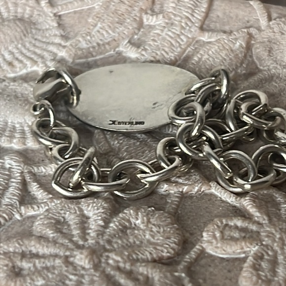 925 Sterling Silver Oval Tag Chain - Picture 3 of 4